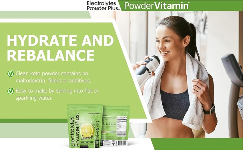 PowderVitamin Electrolytes Powder Plus Keto, Lemonade